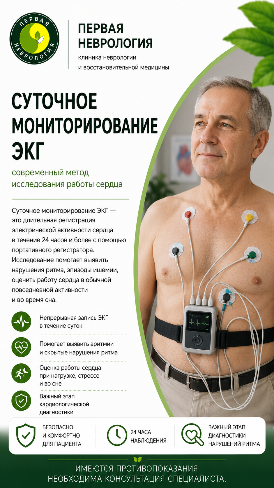 Суточное мониторирование ЭКГ (Холтер)